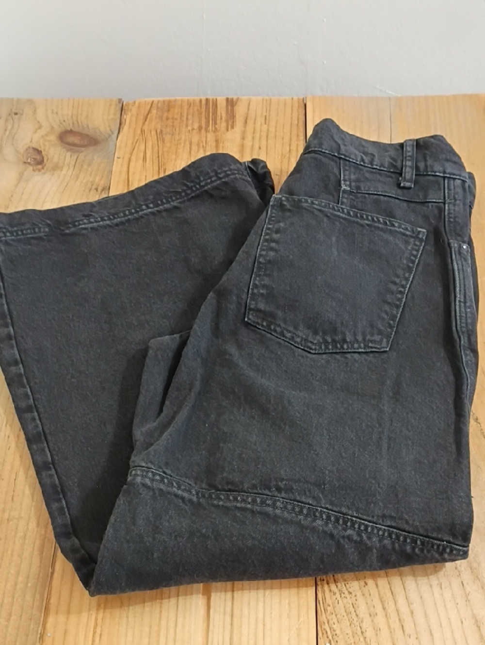 We The Free Black Benji Relaxed Wide Leg Jeans Size 29 - Picture 12 of 12